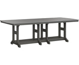 Berlin Gardens Garden Classic Bar Height 44" x 96" Rectangular Table with Hammered Top
