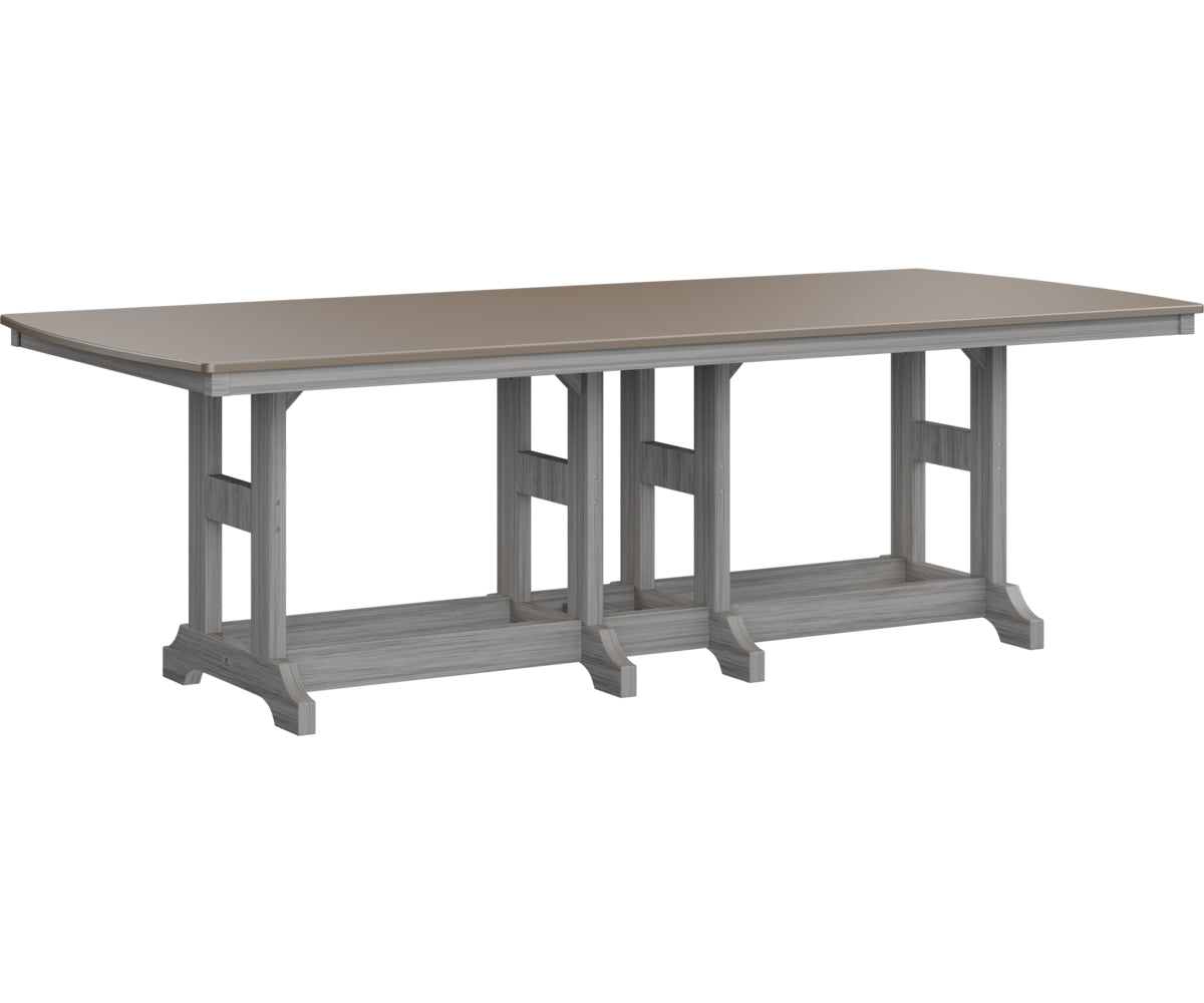 Berlin Gardens Garden Classic Bar Height 44" x 96" Rectangular Table with Hammered Top
