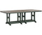 Berlin Gardens Garden Classic Bar Height 44" x 96" Rectangular Table with Hammered Top