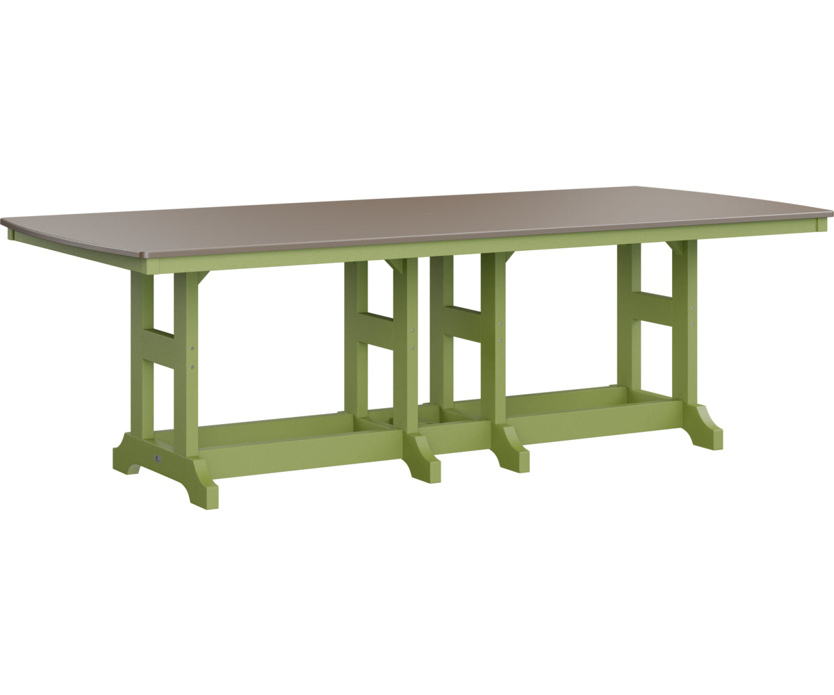 Berlin Gardens Garden Classic Bar Height 44" x 96" Rectangular Table with Hammered Top