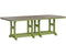 Berlin Gardens Garden Classic Bar Height 44" x 96" Rectangular Table with Hammered Top