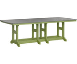 Berlin Gardens Garden Classic Bar Height 44" x 96" Rectangular Table with Hammered Top