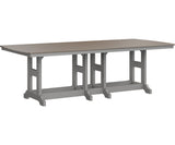 Berlin Gardens Garden Classic Bar Height 44" x 96" Rectangular Table with Hammered Top