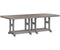 Berlin Gardens Garden Classic Bar Height 44" x 96" Rectangular Table with Hammered Top