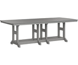 Berlin Gardens Garden Classic Bar Height 44" x 96" Rectangular Table with Hammered Top