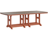 Berlin Gardens Garden Classic Bar Height 44" x 96" Rectangular Table with Hammered Top