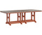 Berlin Gardens Garden Classic Bar Height 44" x 96" Rectangular Table with Hammered Top