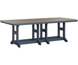 Berlin Gardens Garden Classic Bar Height 44" x 96" Rectangular Table with Hammered Top