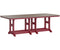 Berlin Gardens Garden Classic Bar Height 44" x 96" Rectangular Table with Hammered Top