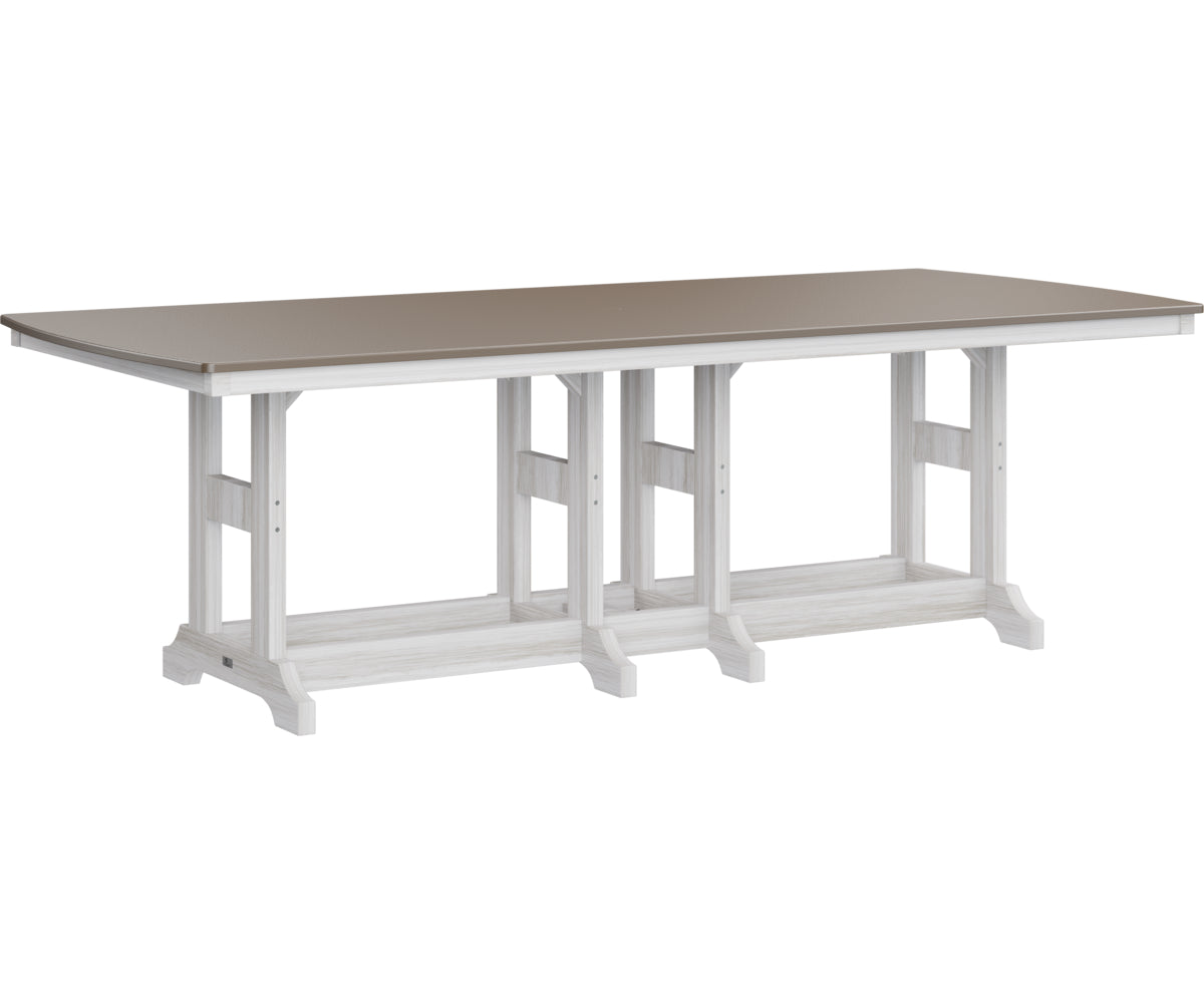 Berlin Gardens Garden Classic Bar Height 44" x 96" Rectangular Table with Hammered Top