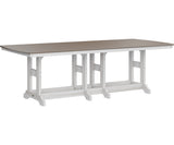 Berlin Gardens Garden Classic Bar Height 44" x 96" Rectangular Table with Hammered Top