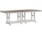 Berlin Gardens Garden Classic Bar Height 44" x 96" Rectangular Table with Hammered Top
