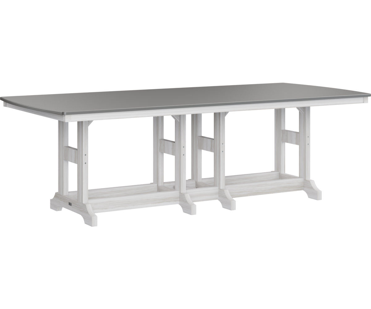 Berlin Gardens Garden Classic Bar Height 44" x 96" Rectangular Table with Hammered Top