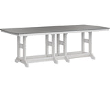 Berlin Gardens Garden Classic Bar Height 44" x 96" Rectangular Table with Hammered Top