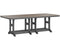 Berlin Gardens Garden Classic Bar Height 44" x 96" Rectangular Table with Hammered Top