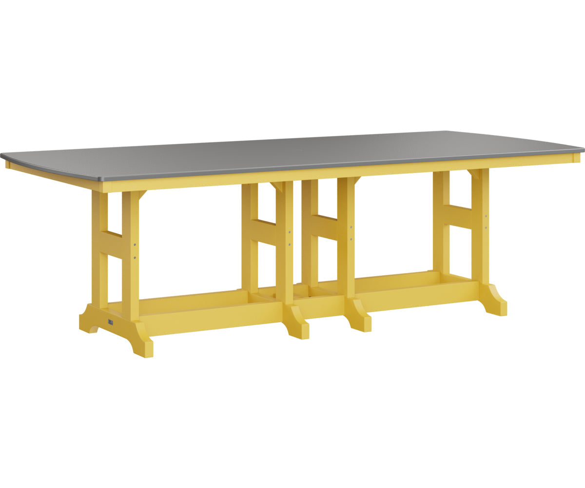 Berlin Gardens Garden Classic Bar Height 44" x 96" Rectangular Table with Hammered Top