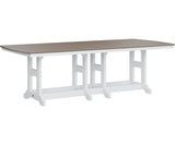 Berlin Gardens Garden Classic Bar Height 44" x 96" Rectangular Table with Hammered Top