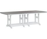 Berlin Gardens Garden Classic Bar Height 44" x 96" Rectangular Table with Hammered Top