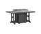 Berlin Gardens Garden Classic 44" x 72" Rectangular Fire Dining Table with Hammered Top
