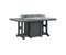 Berlin Gardens Garden Classic 44" x 72" Rectangular Fire Dining Table with Hammered Top