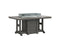 Berlin Gardens Garden Classic 44" x 72" Rectangular Fire Dining Table with Hammered Top