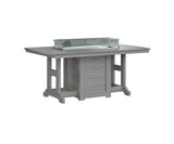 Berlin Gardens Garden Classic 44" x 72" Rectangular Fire Dining Table with Hammered Top