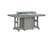 Berlin Gardens Garden Classic 44" x 72" Rectangular Fire Dining Table with Hammered Top