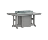 Berlin Gardens Garden Classic 44" x 72" Rectangular Fire Dining Table with Hammered Top