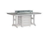 Berlin Gardens Garden Classic 44" x 72" Rectangular Fire Dining Table with Hammered Top