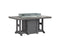 Berlin Gardens Garden Classic 44" x 72" Rectangular Fire Dining Table with Hammered Top
