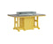 Berlin Gardens Garden Classic 44" x 72" Rectangular Fire Dining Table with Hammered Top