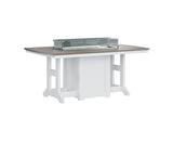 Berlin Gardens Garden Classic 44" x 72" Rectangular Fire Dining Table with Hammered Top