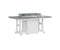 Berlin Gardens Garden Classic 44" x 72" Rectangular Fire Dining Table with Hammered Top