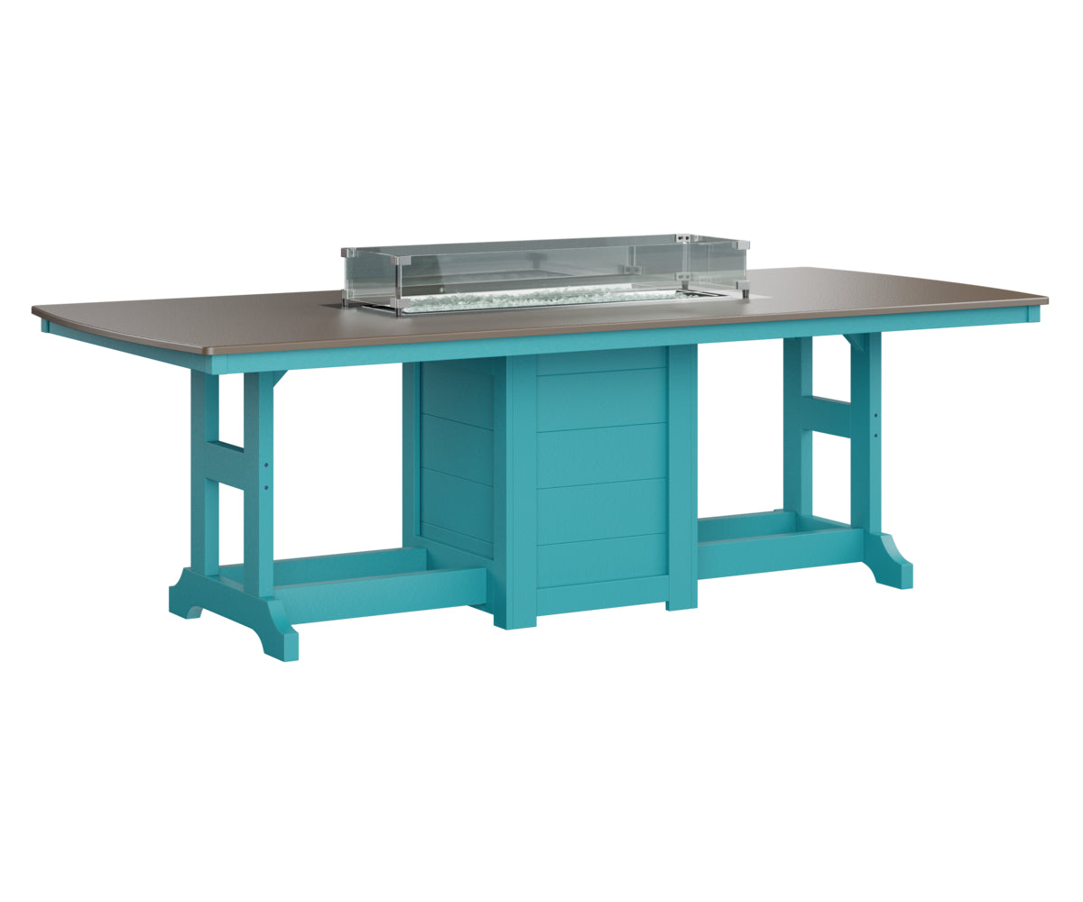 Berlin Gardens Garden Classic 44" x 96" Rectangular Bar Table with Hammered Top