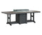 Berlin Gardens Garden Classic 44" x 96" Rectangular Fire Dining Table with Hammered Top
