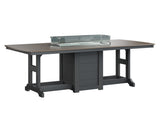 Berlin Gardens Garden Classic 44" x 96" Rectangular Bar Table with Hammered Top