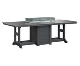 Berlin Gardens Garden Classic 44" x 96" Rectangular Bar Table with Hammered Top