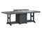 Berlin Gardens Garden Classic 44" x 96" Rectangular Fire Bar Table with Hammered Top