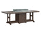 Berlin Gardens Garden Classic 44" x 96" Rectangular Fire Dining Table with Hammered Top