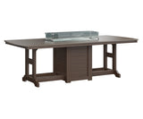 Berlin Gardens Garden Classic 44" x 96" Rectangular Bar Table with Hammered Top