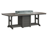 Berlin Gardens Garden Classic 44" x 96" Rectangular Bar Table with Hammered Top