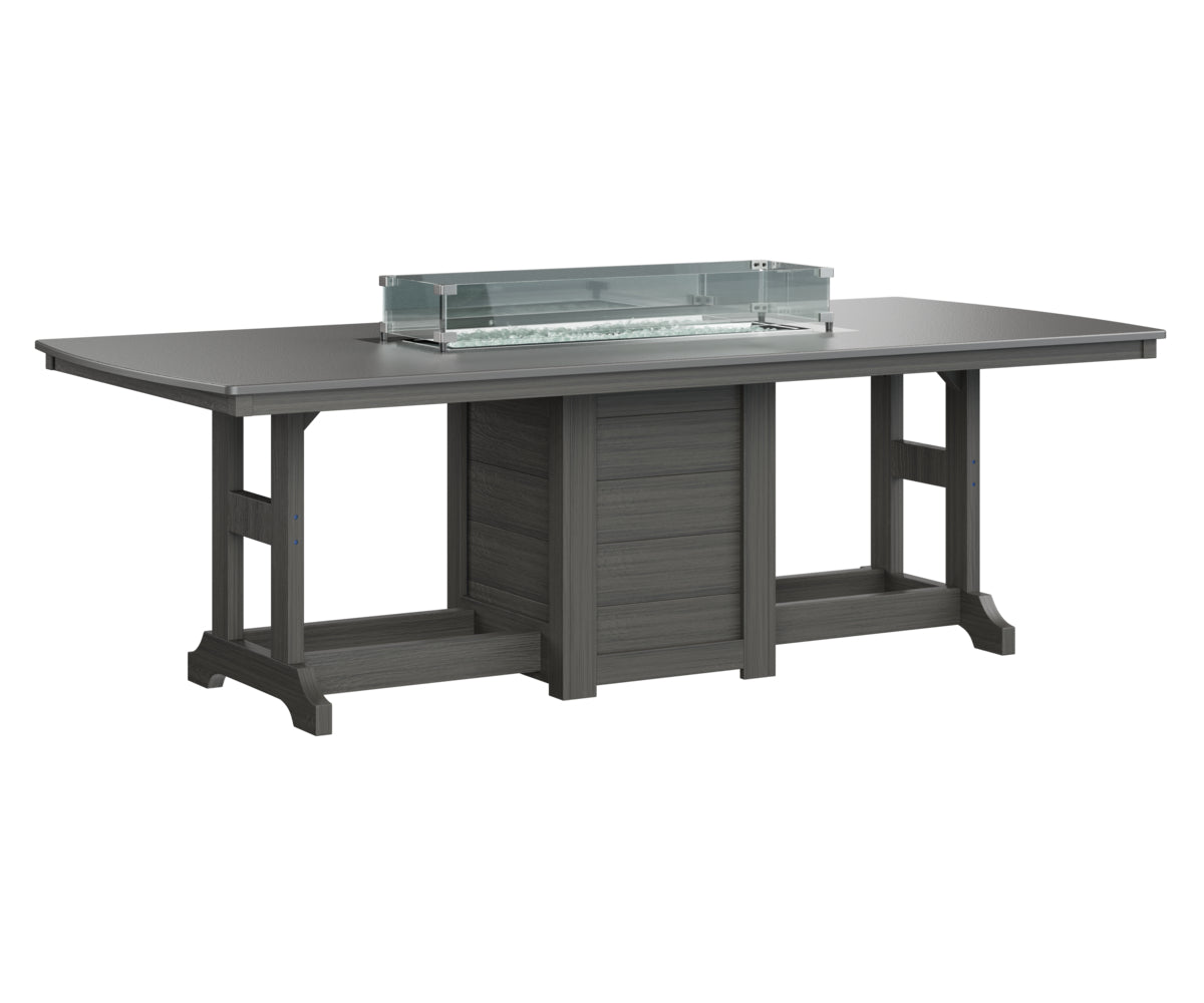 Berlin Gardens Garden Classic 44" x 96" Rectangular Bar Table with Hammered Top
