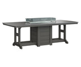 Berlin Gardens Garden Classic 44" x 96" Rectangular Bar Table with Hammered Top