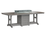 Berlin Gardens Garden Classic 44" x 96" Rectangular Bar Table with Hammered Top