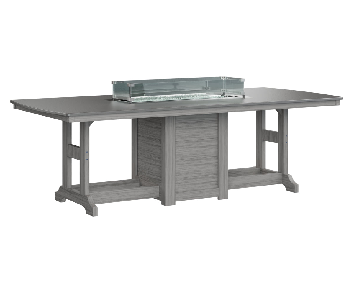 Berlin Gardens Garden Classic 44" x 96" Rectangular Bar Table with Hammered Top