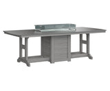 Berlin Gardens Garden Classic 44" x 96" Rectangular Bar Table with Hammered Top