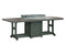 Berlin Gardens Garden Classic 44" x 96" Rectangular Fire Bar Table with Hammered Top