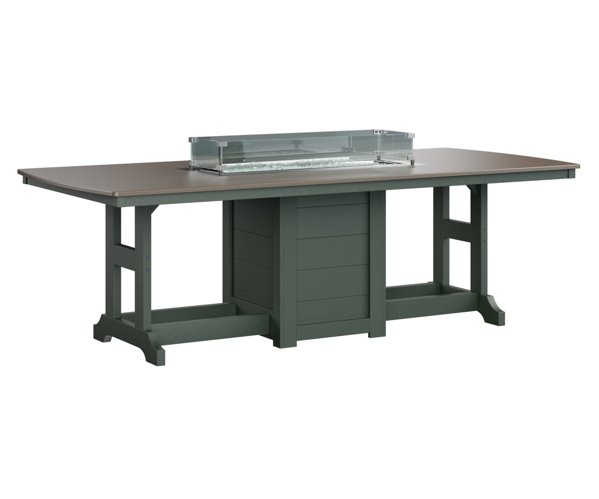 Berlin Gardens Garden Classic 44" x 96" Rectangular Bar Table with Hammered Top