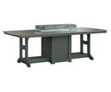 Berlin Gardens Garden Classic 44" x 96" Rectangular Bar Table with Hammered Top