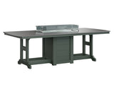Berlin Gardens Garden Classic 44" x 96" Rectangular Bar Table with Hammered Top